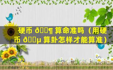 硬币 🐶 算命准吗（用硬币 🐵 算卦怎样才能算准）